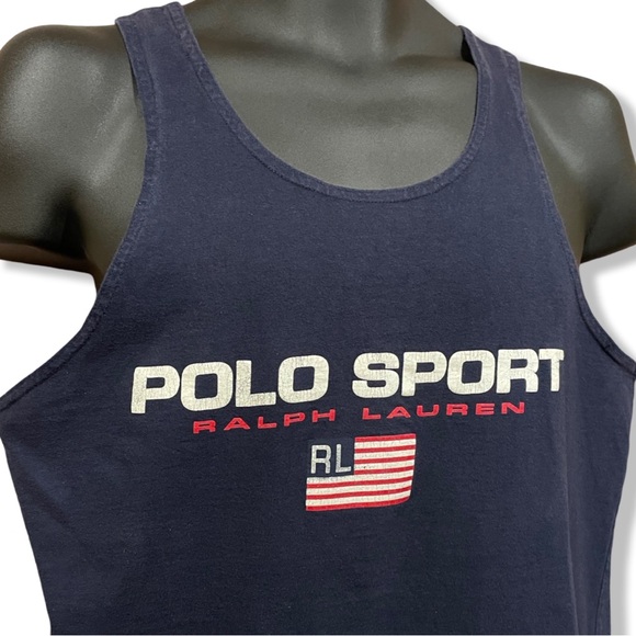 Vintage 90s Ralph Lauren Polo Sport Tank Top - Picture 2 of 3